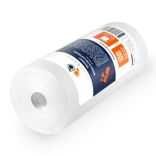 2-PACK of Aquaboon Sediment Water Filter Whole House Big Blue 5 Micron 10"x4.5" - Picture 2 of 8