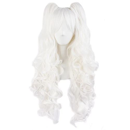 Mapof Beauty 28" Long Wavy Cosplay Wigs Lolita Curly Wavy 2 Ponytail Hair - Picture 3 of 47