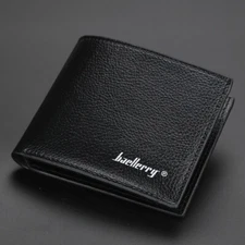 Mens Leather Bifold Wallet ID Window Credit Card Case Holder Purse RFID Blocking