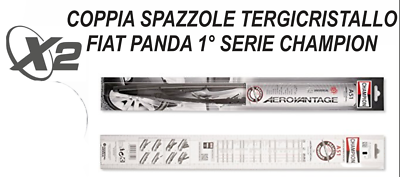 SPAZZOLE MITSUBISHI LANCER 12-2000 AL 04-2010 COPPIA IN FERRO