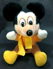 VINTAGE DISNEY A CHRISTMAS CAROL Stuffed Mickey Mouse Plush Doll  FREE SHIPPING