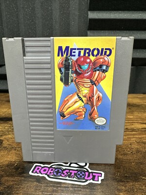Metroid [Yellow Label] - (Nintendo NES) Game -Cleaned, Tested & Works 
