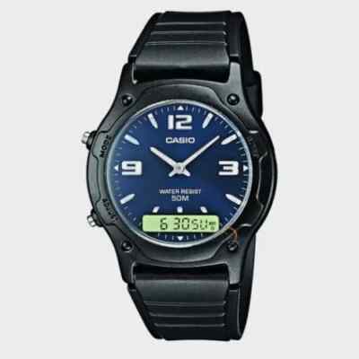 Casio Analog Digital Dual Time Uhr AW49HE-2A | Zuverlässige Alltagszeitmesser