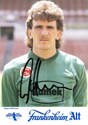 Autogrammkarte | 1989/90 | Jürgen Wittmann | Fortuna Düsseldorf