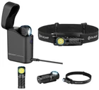 Olight Perun 3 Mini Black Premium CW Headlamp/Flashlight, Red/White Light, 1250L