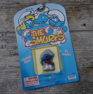 1995 Vintage Schleich Irwin Peyo The Smurfs Schlumpf Schlaffi OVP Neu Deadstock