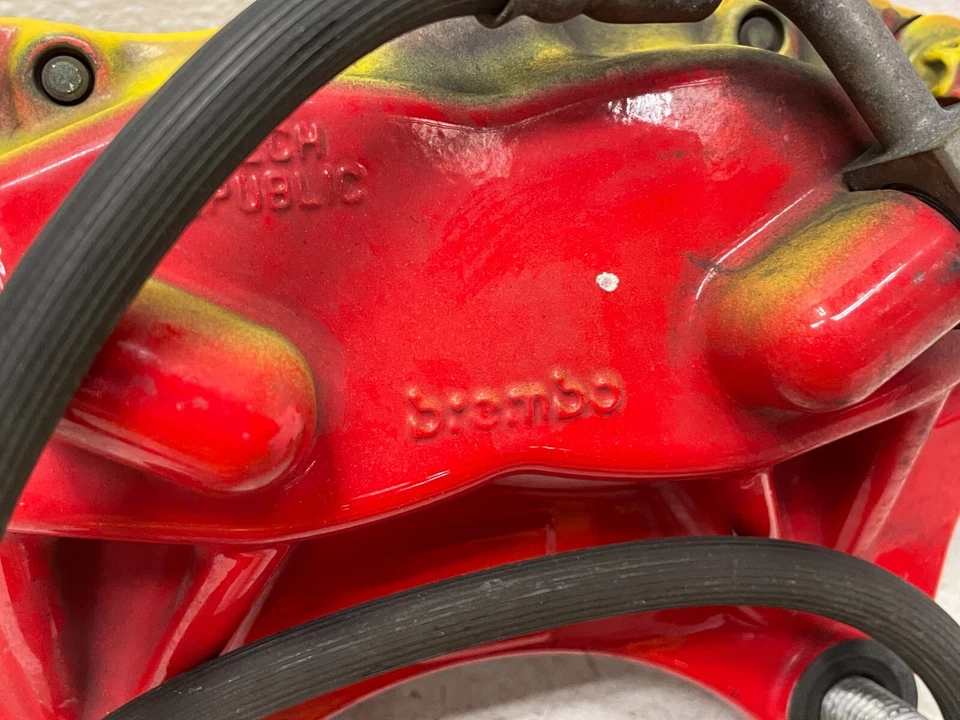 Juego de pinzas de freno Brembo delanteras traseras izquierda derecha Tesla Model S 2012-2016 1428 OEM Foto 3 de 4