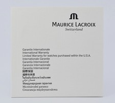 Maurice Lacroix International Warranty Booklet Manual
