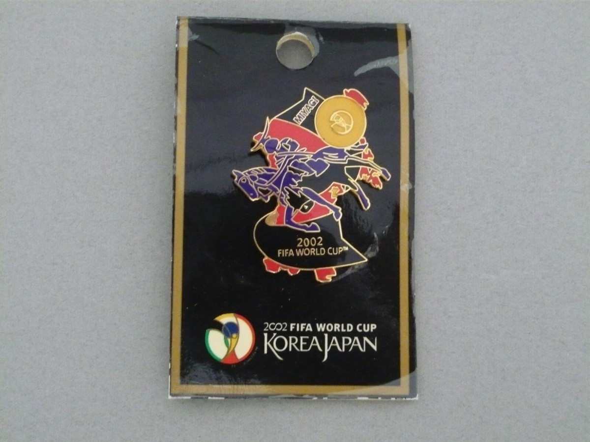 FIFA Soccer WORLD CUP 2002 KOREA JAPAN pin badge MIYAGI