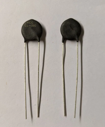 2X IC CL-160 Thermistor  5 Ohm 25% 2-Pin Radial