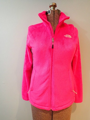 North Face osito jacket bright pink 