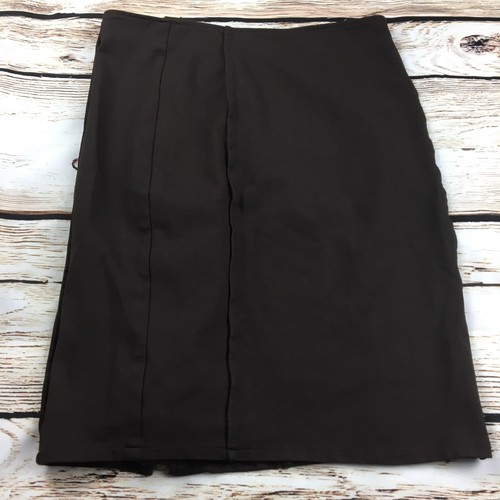 Virtue Damen braun Bleistiftrock Größe 8 gerade volle Länge Reißverschluss hinten - Bild 3 von 6