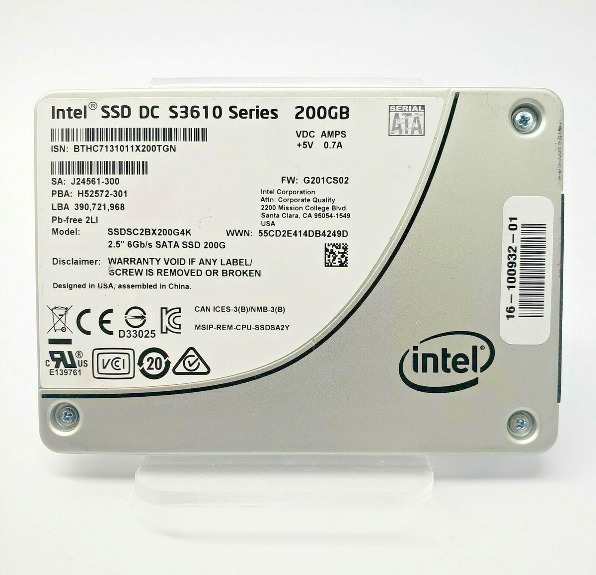 とうさん専用 Intel SSD DC S3610 Series 800GB とうさん専用 【公式通販】