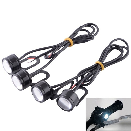 12v 3W Led Eagle Eye Daytime Running Drl Fog Red Lights Backup Motorcycle - Picture 2 of 10