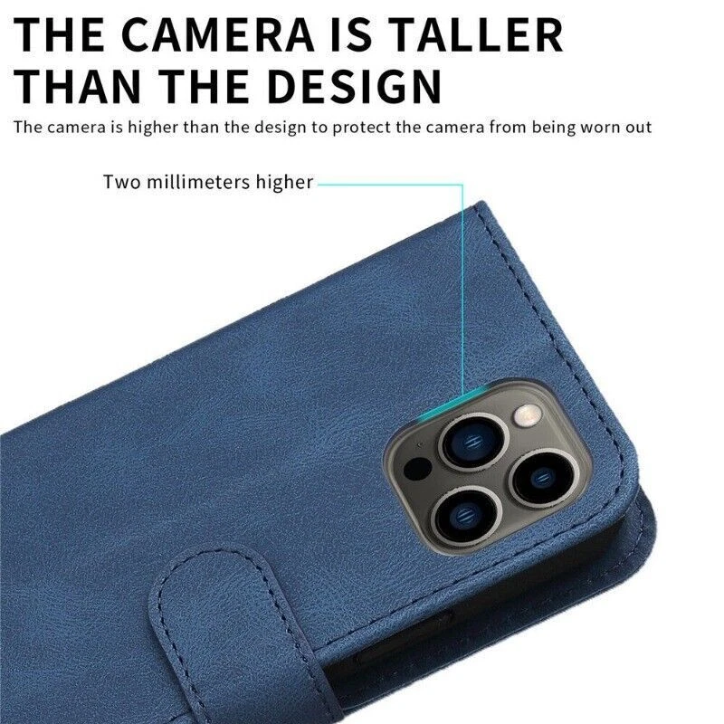 Skin Leather Wallet Phone Case For iPhone 17 16 15 14 13 11 12 Pro Max 7 8 SE XR - Image 4 of 4