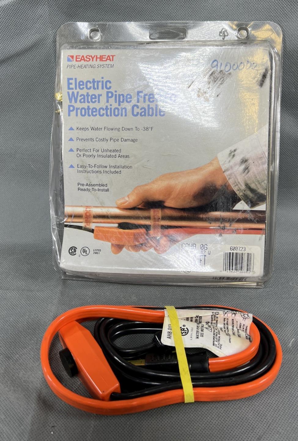 Easy Heat CAHB 06, Electric Water Pipe Freeze Protection Cable, 6 FT, 120  V, 42W | eBay