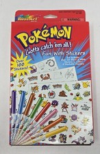 Vintage 1999 Pokemon gotta catch'em all Fun With Stickers RoseArt NEW