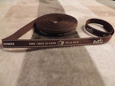 RUBAN HERMES VINTAGE DE 2002 "SOUS LE SIGNE DE LA MAIN" 1M (ou plus en continu)
