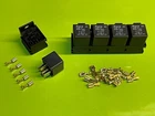 5 x 30/40 Amp 12v 5 Pin Changeover Relays with holders and terminals