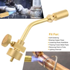 Brass Pencil Flame Propane Torch Head Large Start Metal Handle Torch MAPP Gas US