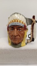 ROYAL DOULTON TOBY -THE BATTLE OF LITTLE BIG HORN /GEORGE CUSTER /SITTING BULL