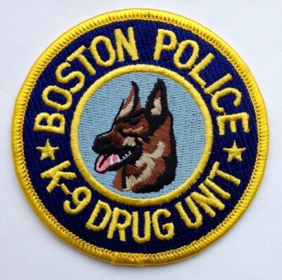 Obsolete vintage US USA American Massachusetts Boston Police K-9 Drug