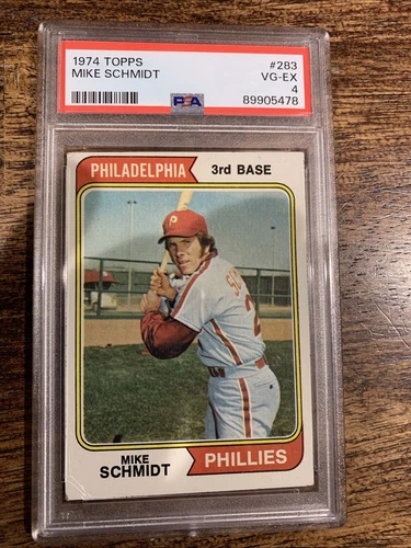 1974 Topps #283 Mike Schmidt PSA 4