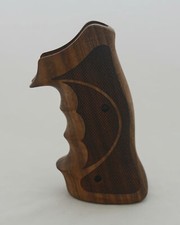 KSD Brand SW K/L - Frame Square Butt Compatible Walnut Grips Diamond