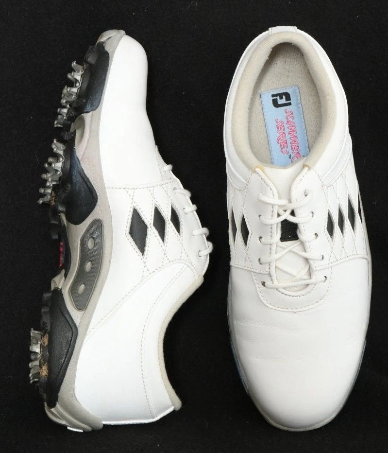 FootJoy 98810 Acolchado Serie Verano SoftSpike Blanco Botines de Golf Zapatos para Mujer 5 M Foto 2 de 4
