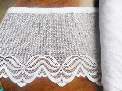 Brise-bise Cantonnière Blanc – Tissu Au Mètre, Motif B39, Occasion