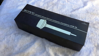 Sony ECM-99 One Point Stereo Electret Condenser Microphone Boxed (no ...