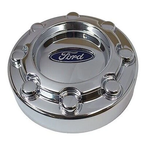 NOVO FABRICANTE DE EQUIPAMENTO ORIGINAL Ford 05-10 SuperDuty 18" tampa central de roda cromada com logotipo 5C3Z-1130-PA - Imagem 2 de 2