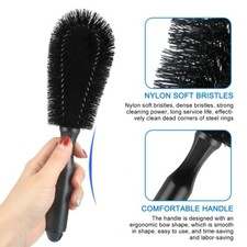 10.6" Car Wheel Cleaning Brush Tool Tire Scrubbing Clean Soft Bristle Cleaner