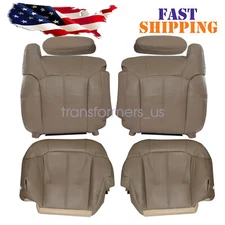 For 1999-2002 GMC Sierra 1500 2500 Driver Passenger Seat Cover Foam Cushion Tan