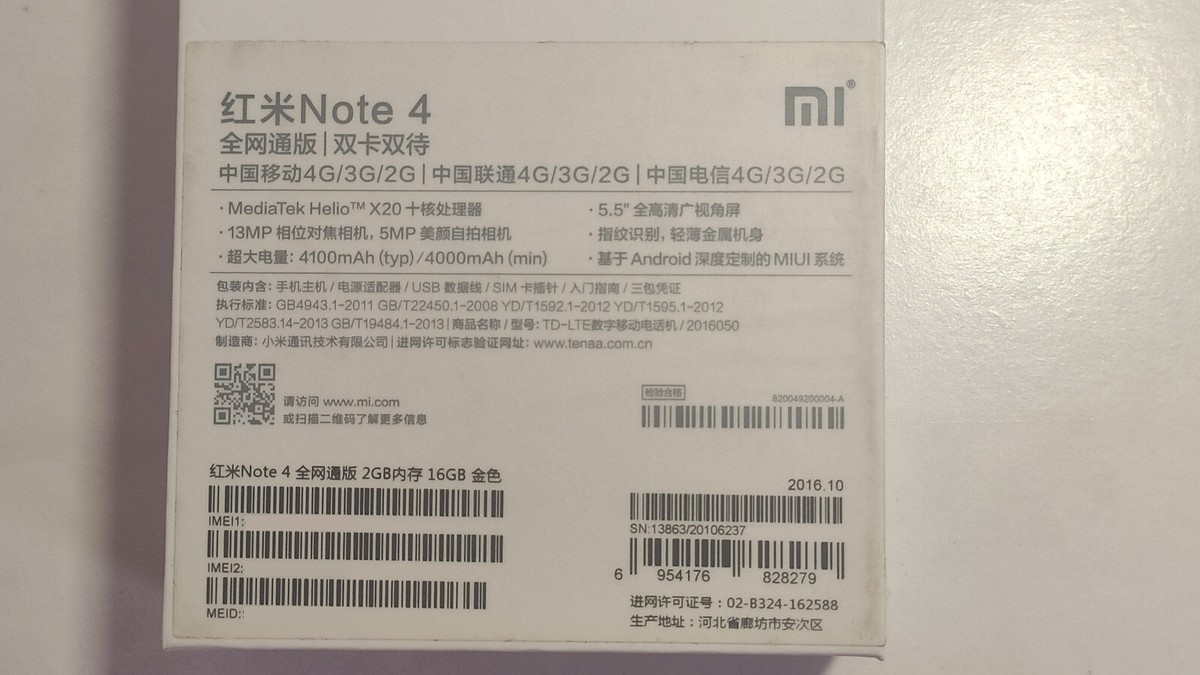 Xiaomi Redmi Note 4 Original LCD Display Touch Screen Digitizer +