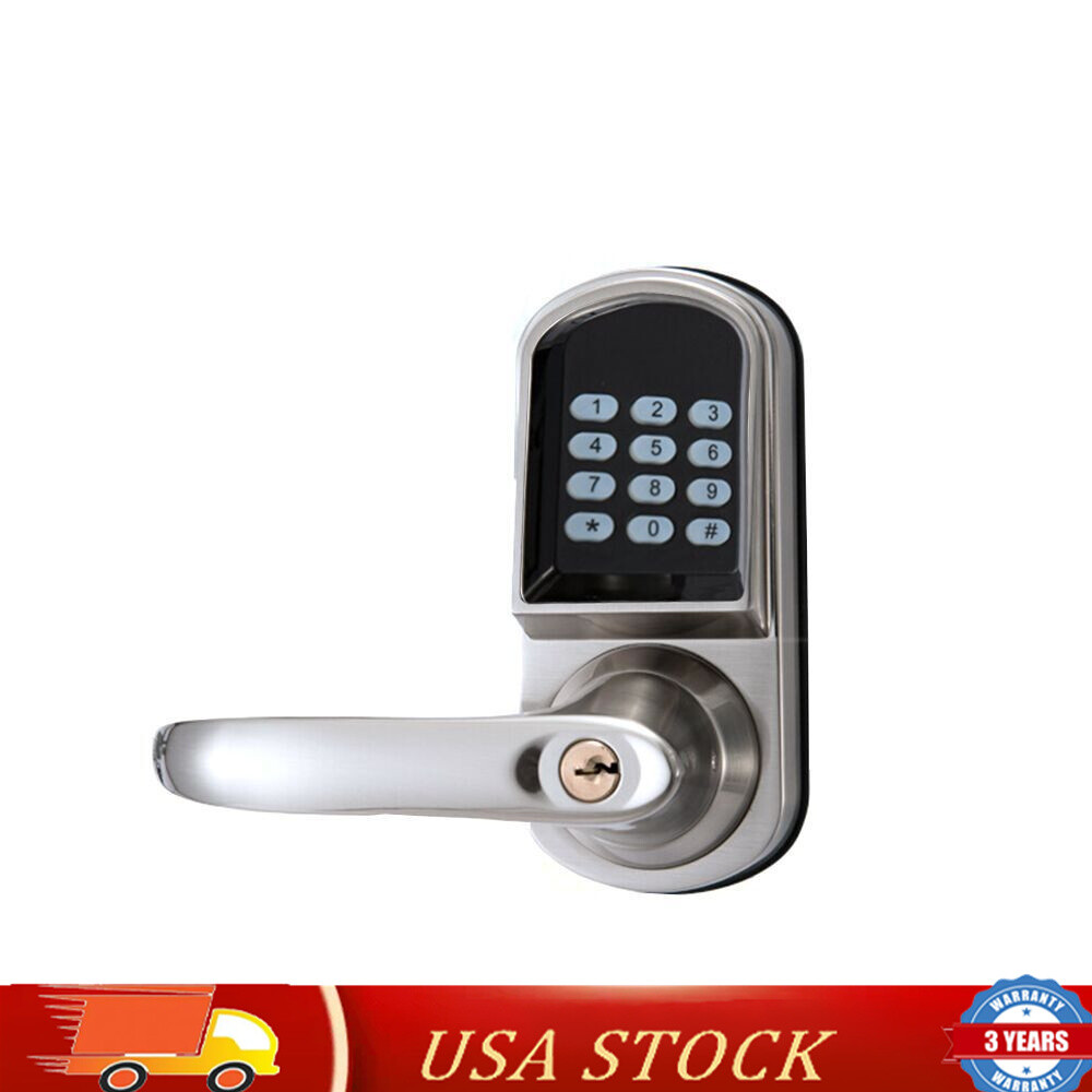 Keyless Electronic Digital Keypad Entry Door Lock Knob Left Hand