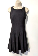 Calvin Klein Women's Sleeveless Dress Gray Back Zip Polyester Blend EUC