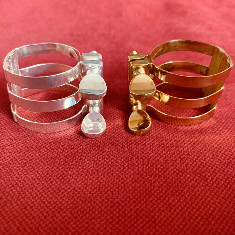 Handmade Alto Saxophone Ligature Ebonite Rubber Mouthpiece Silver Plated 2025NEW