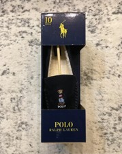 Polo Ralph Lauren Polo Bear American Dezi V Size 8 Navy Moccasin Slippers Mens