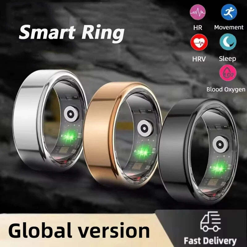 Smart Ring SR08 Bluetooth Health & Sleep Tracker with Multifunction