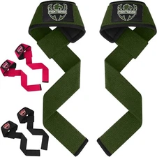 FIGHTSENSE Lifting straps for weightlifting, Gym wrist straps for men women