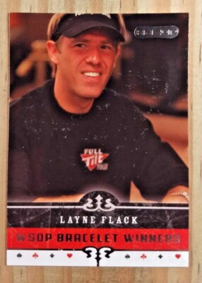 2006 RAZOR POKER LAYNE FLACK WSOP BRACELET WINNERS ROOKIE CARD#66 NM-MT POKER