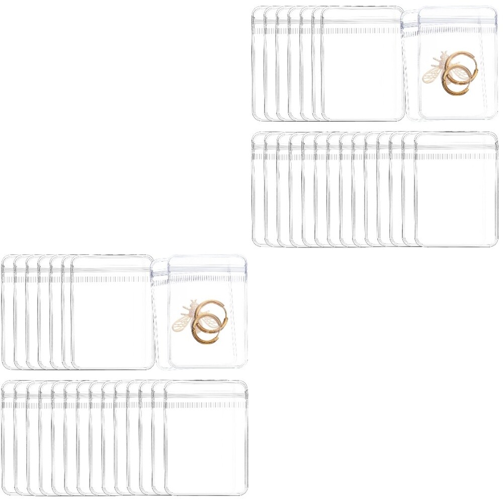 400 pcs Jewelry Bags Clear Packing Bags Lock Seal Zip Bags Party Treats Bags eBay
