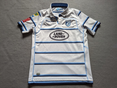 macron Cardiff Blues Rugby Away Jersey Boys Size L