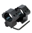 1 Pair 1 inch(25mm) Scope Rings for 3/8inch(11mm) Dovetail - Low Profile