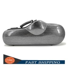 Carbon Fiber Alto Sax Hard Case Hand Strap Grey Saxophone Bag Strong Protection