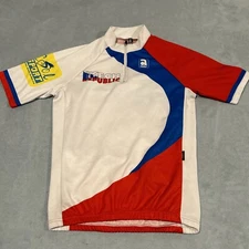 VTG Kalas Czech Republic CYCLING JERSEY Mens Small chest 18 Back Pockets Athlete