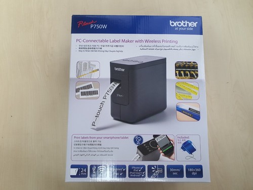Brother Label Printer PT-P750W PC Connect 3.5~24mm Barcode Usb Wi-Fi NFC Black - Picture 2 of 14