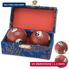 JapanBargain, Set of 2 Chinese Baoding Balls Hand Exercise Therapy Balls Stress