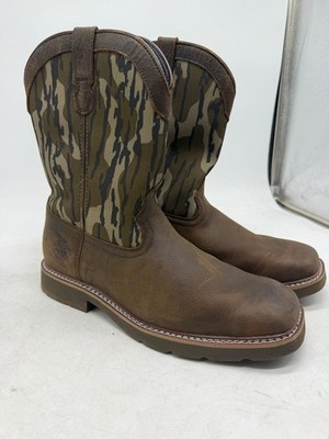 Georgia Boot Core 37 Western 11'' Mossy Oak Pull On Work Boots Men's Brown - 13W